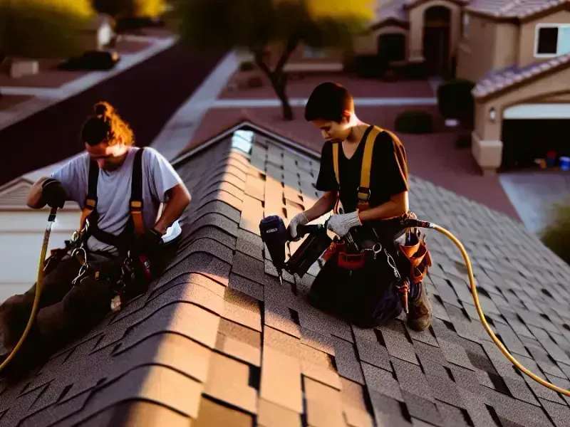 Hero Hero Roofingcontractorworkingonsuburbanh Phoenix Roofing Co